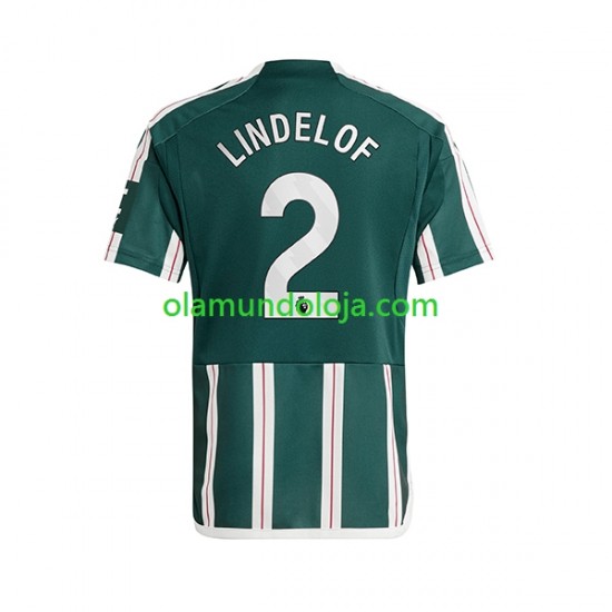 Camisola Manchester United Lindelof 2 Homem Equipamento Segundo 2023-2024 Manga Curta